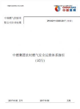 中燃集團農(nóng)村燃氣安全運營體系指引